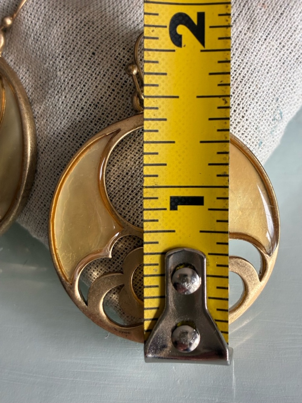 Bohemian Lia Sophia Round French Hook Earrings - Picture 7 of 8